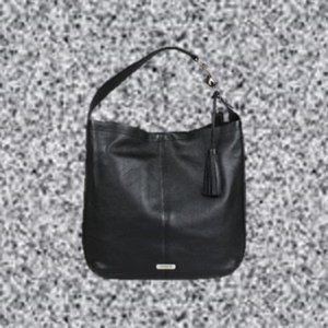 Coach Black leather Avery handbag